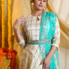 Gaaba Classy Long Dress With Dupatta And Belt-11115