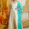 Gaaba Classy Long Dress With Dupatta And Belt-11116