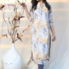Linen Kurti With Digital Print And Sequence Highlight-0