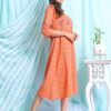 Gaaba urja cotton checks dress-12896